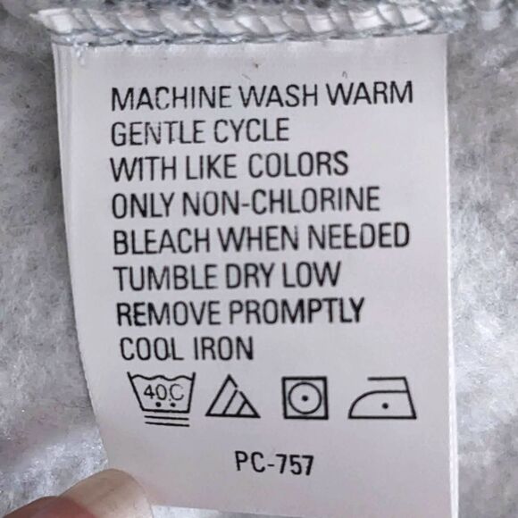 Arrow Fleece Pullover Sweater Mens Large Gray Gorpcore Minimalist Spring Casual - Picture 8 of 8